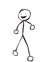 Stickman dancing